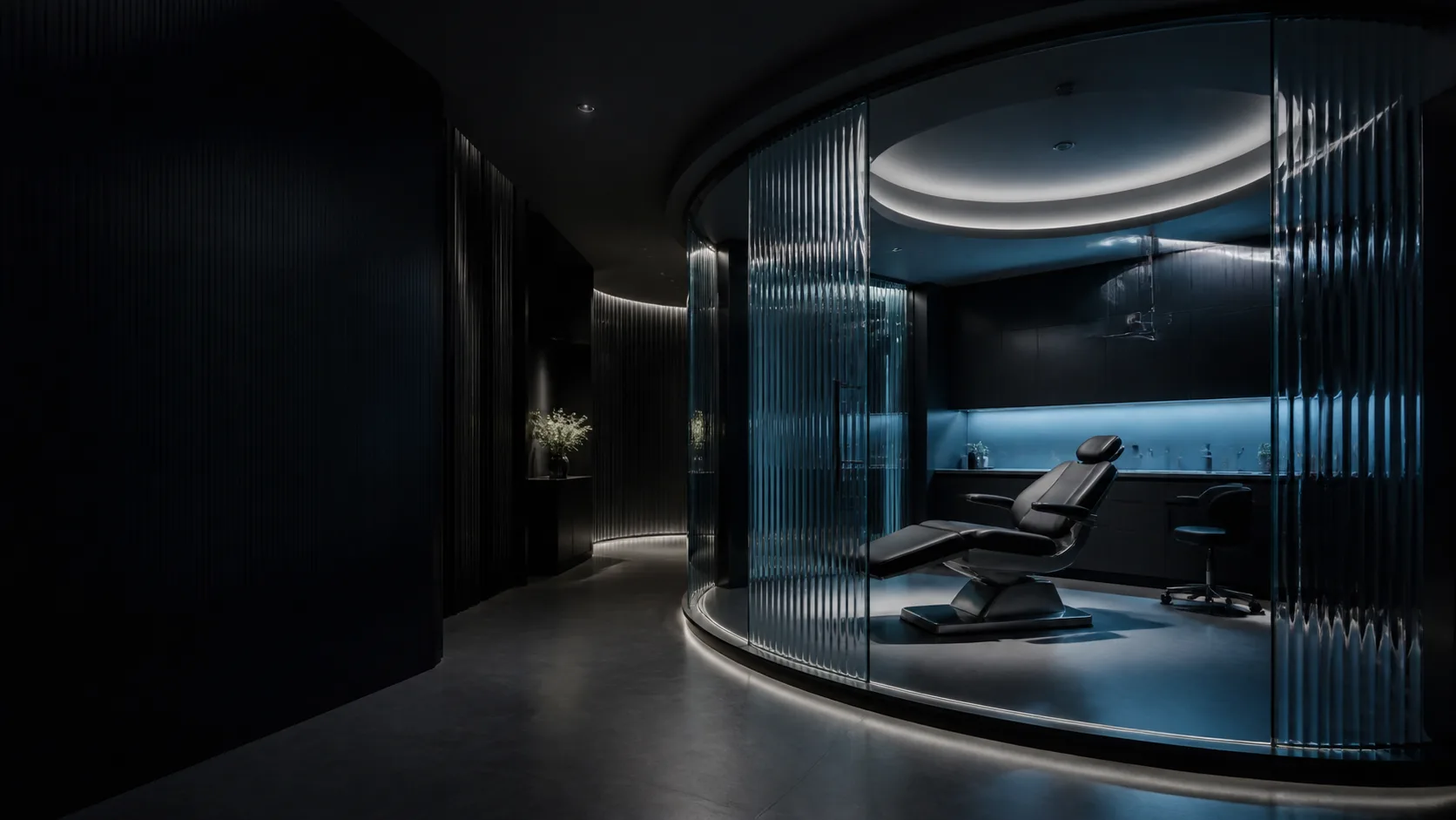 Contemporary private clinic treatment room