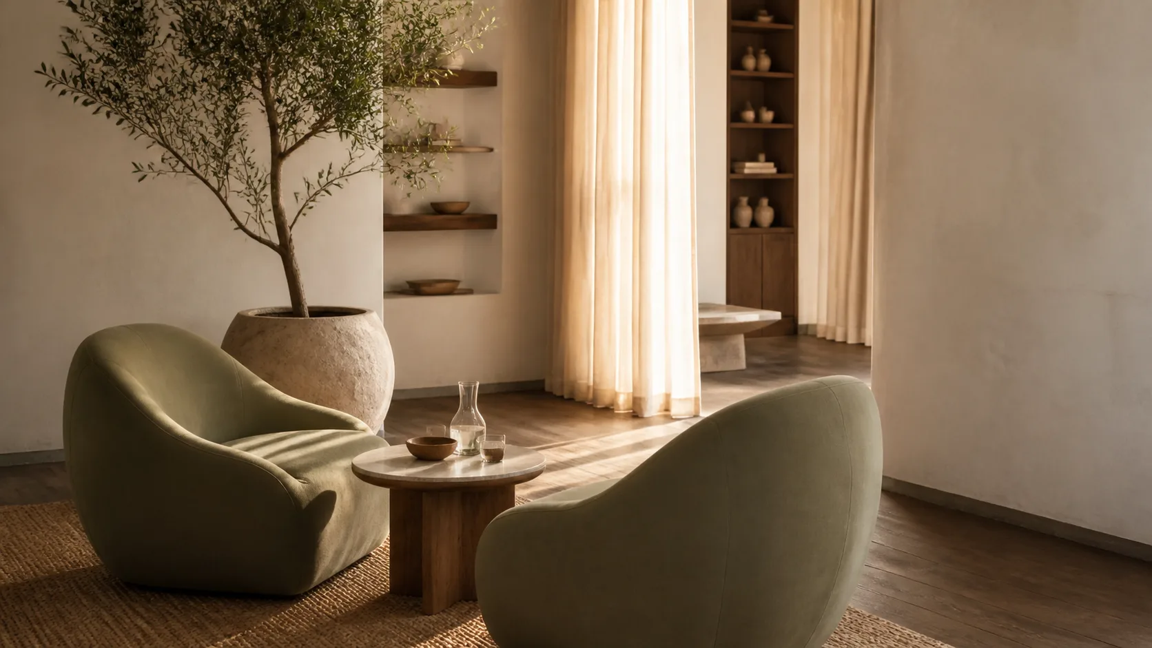Detail of a calm consultation environment