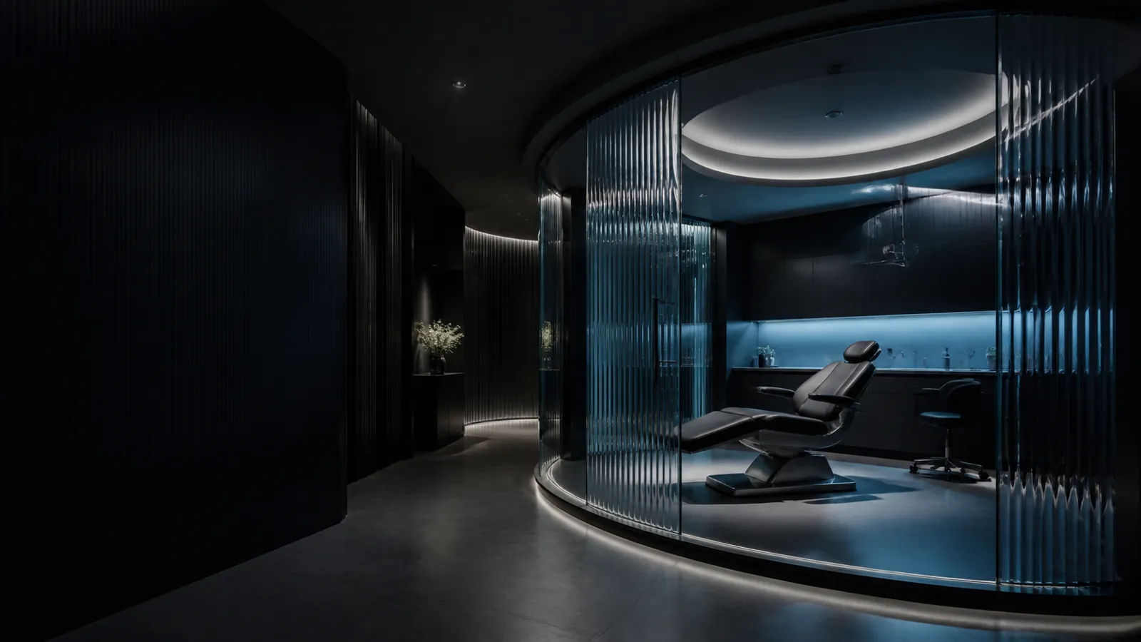 Contemporary private clinic treatment room