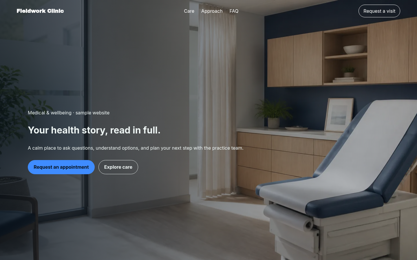 Medical / Wellbeing T2 Lumen Care preview screenshot