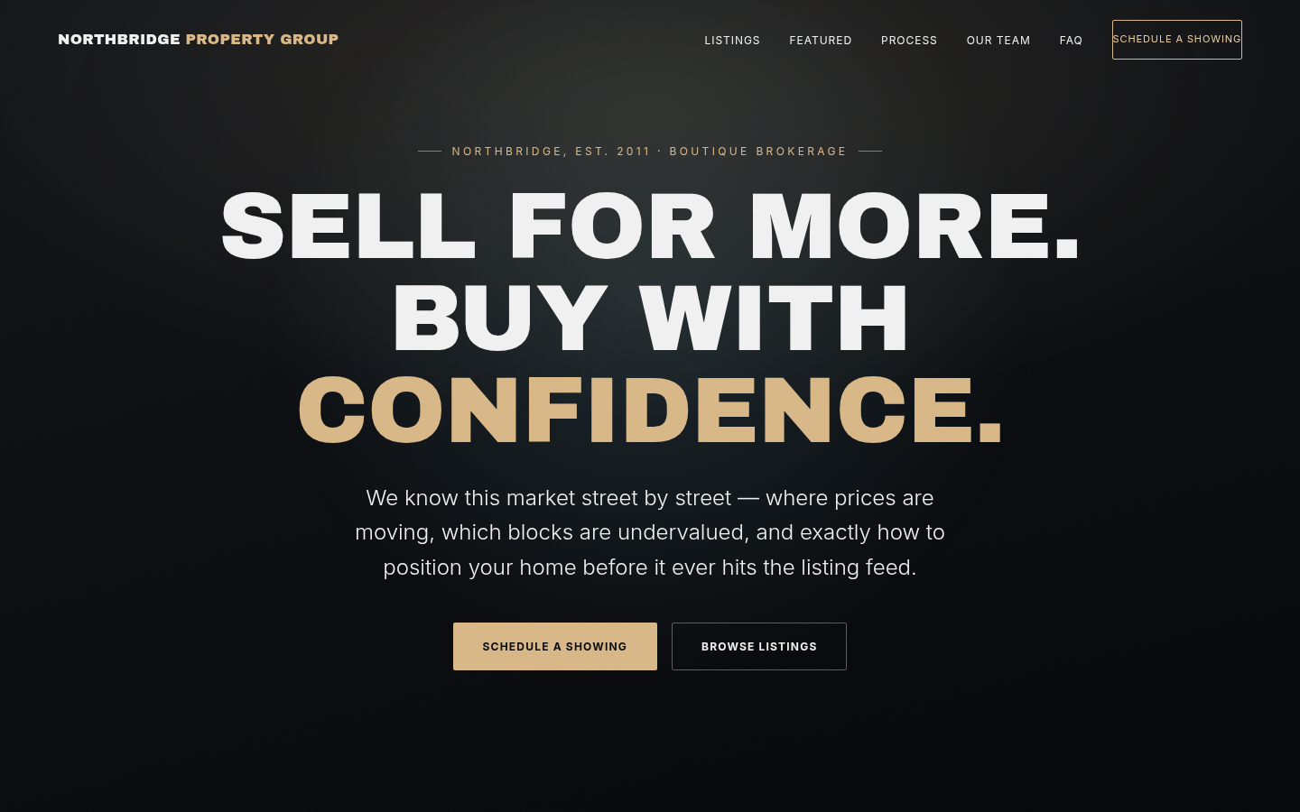 Real estate T2 Field Notes Realty preview screenshot